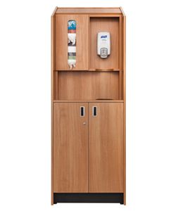supply cabinet / for sterile materials / waste / hospital