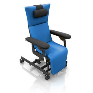 electric chemotherapy chair / 3-section / on casters / adjustable backrest