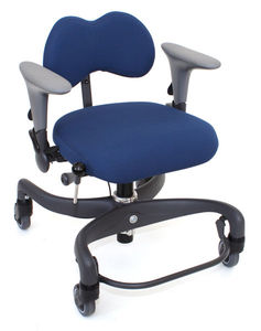 office chair / on casters / with armrests / height-adjustable