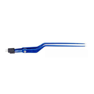electrosurgical forceps / bipolar / bayonet / anti-adhesive