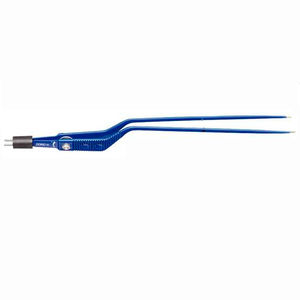 electrosurgical forceps / bipolar / bayonet / anti-adhesive