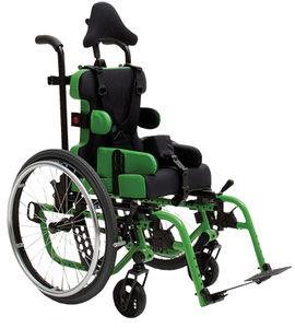 passive wheelchair / height-adjustable / with headrest / with legrest