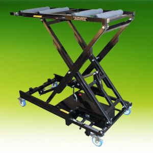 mortuary trolley / loading / coffin / height-adjustable