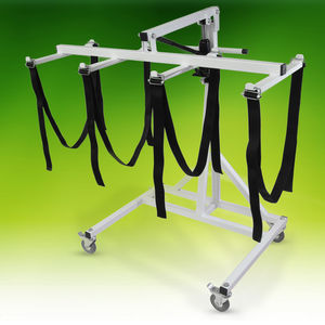 hydraulic patient lift / on casters / mortuary