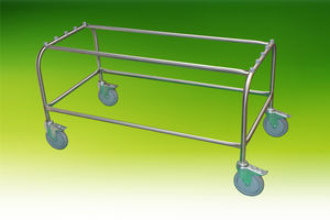 transport trolley / coffin / stainless steel