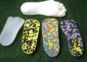 orthopedic insole with plantar pad / with heel pad / adult
