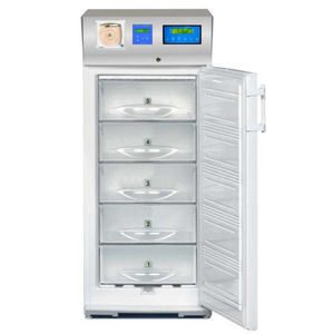 blood plasma freezer / upright / with manual defrost / 1-door