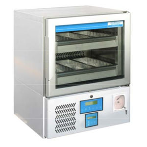 blood bank refrigerator / undercounter / with automatic defrost / stainless steel