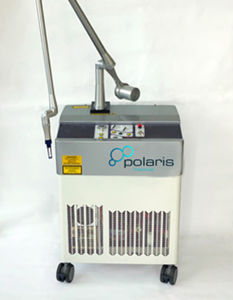 tattoo removal laser / hair removal / ruby / trolley-mounted