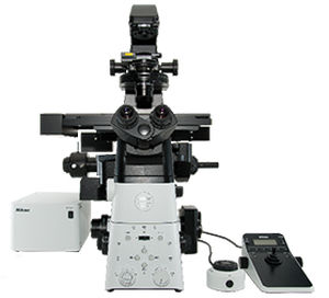 super-resolution microscope / laboratory / digital / inverted