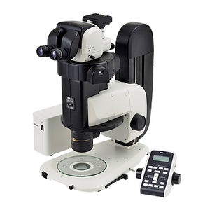 laboratory stereo microscope / digital / binocular / fluorescence