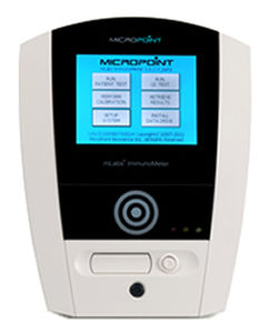portable immunoassay analyzer / fluorescence / human / with touch screen