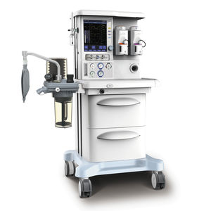 pediatric anesthesia workstation / infant / trolley-mounted / with respiratory monitoring