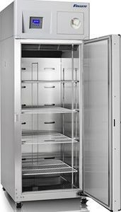 laboratory refrigerator / for pharmacies / upright / stainless steel
