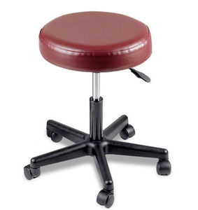 doctor's office stool / height-adjustable / on casters
