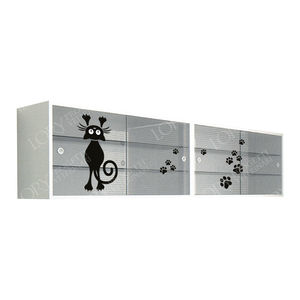 veterinary clinic cabinet / with shelf / stainless steel