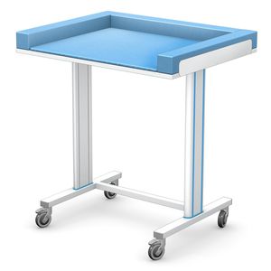 changing table / rectangular / on casters