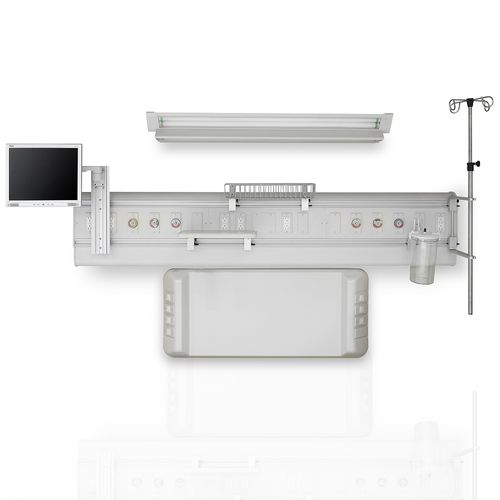 Wall Mounted Bed Head Unit Ntc Amcaremed Technology Horizontal