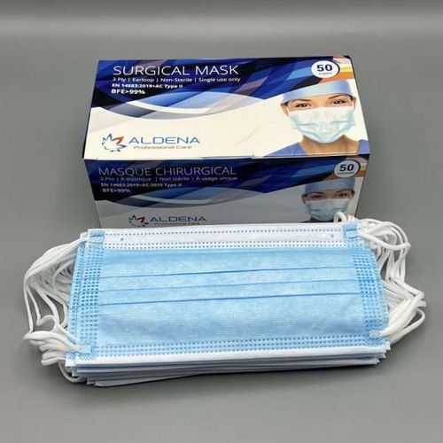 Type Ii Surgical Mask Aldena Eood Polypropylene Adult Box Of