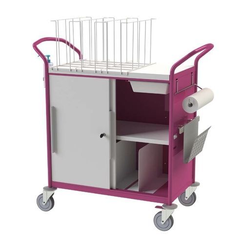 Changing Trolley 408 36 VILLARD Clean Linen With Tray With Door