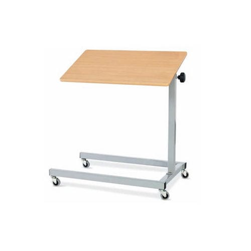 Overbed Table On Casters Tecnimoem Care S L Height Adjustable