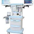 anesthesia workstation with flow meter tubes - AS 3000