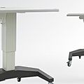 on casters ophthalmic instrument table / powered - ATLAS U-BASE