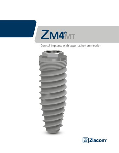 Zinic Mt Conical Implants With Internal Hex Connection Ziacom Medical