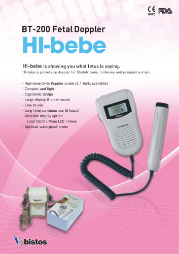 Fetal doppler Hi-bebe BT-200 Series - Page 1