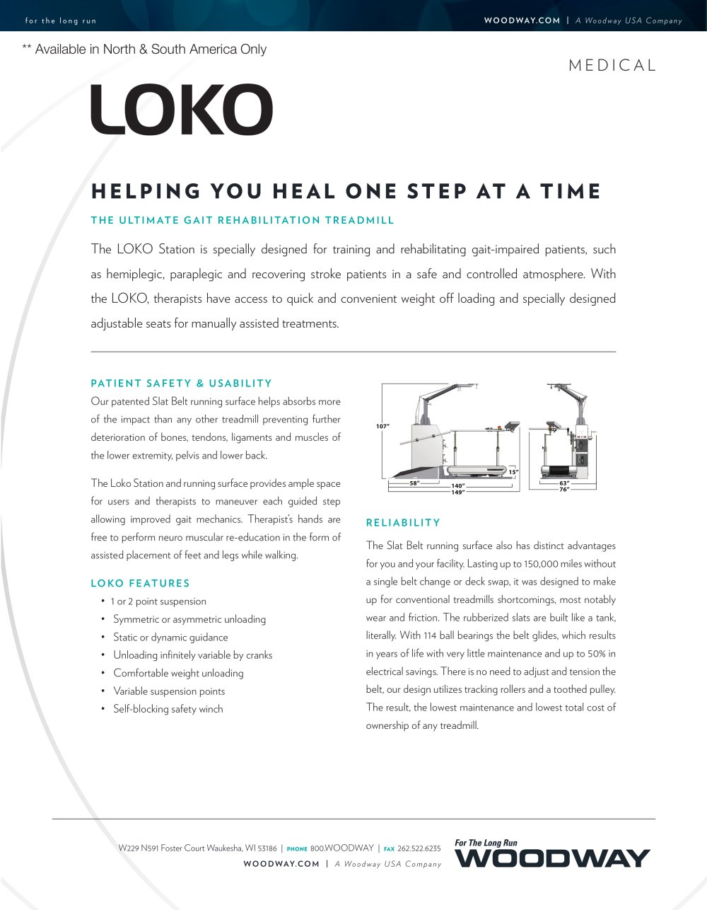 loko woodway pdf catalogs technical documentation gait and station