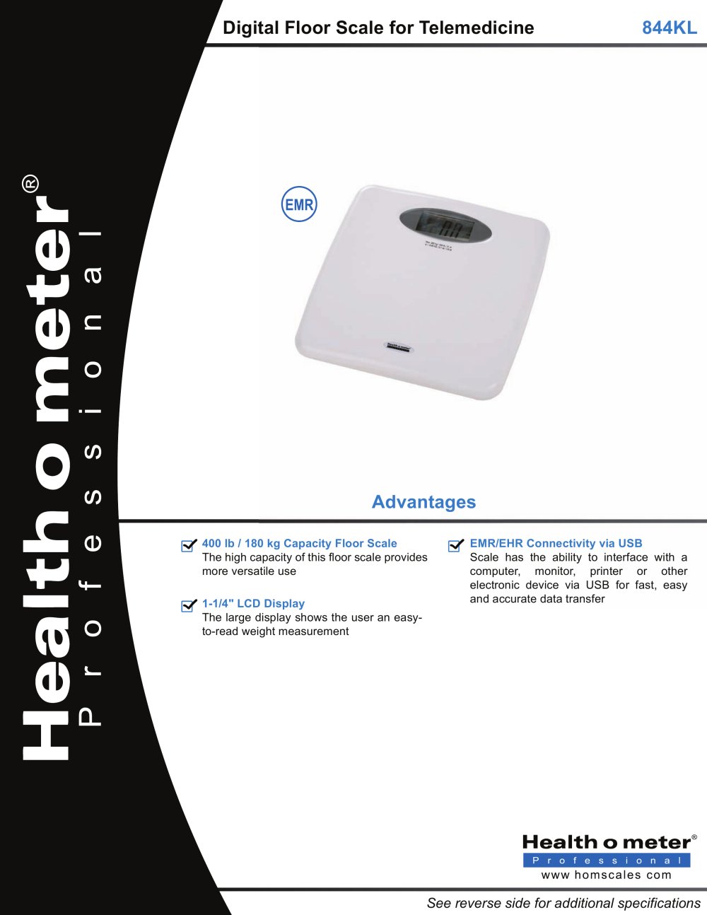 Health O Meter Professional Digital Scale - Information Health