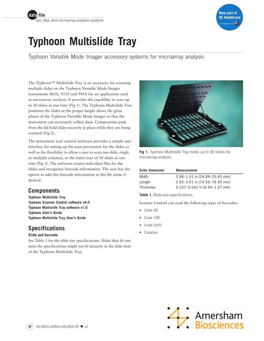 Typhoon Multislide Tray - 1 / 2 Pages