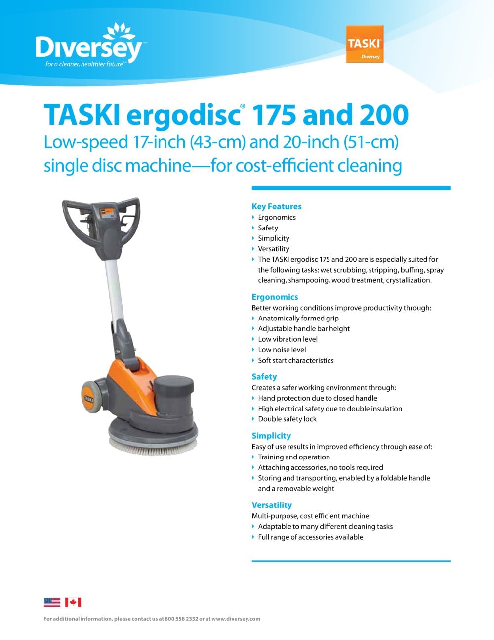 TASKI ergodisc® 175 and 200 - 1 / 2 Pages