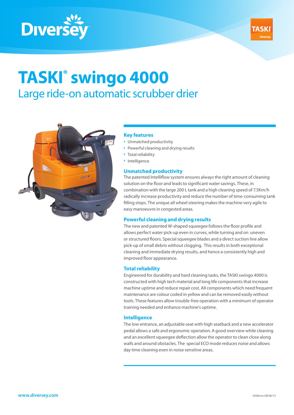 TASKI ® swingo 4000 - 1 / 2 Pages