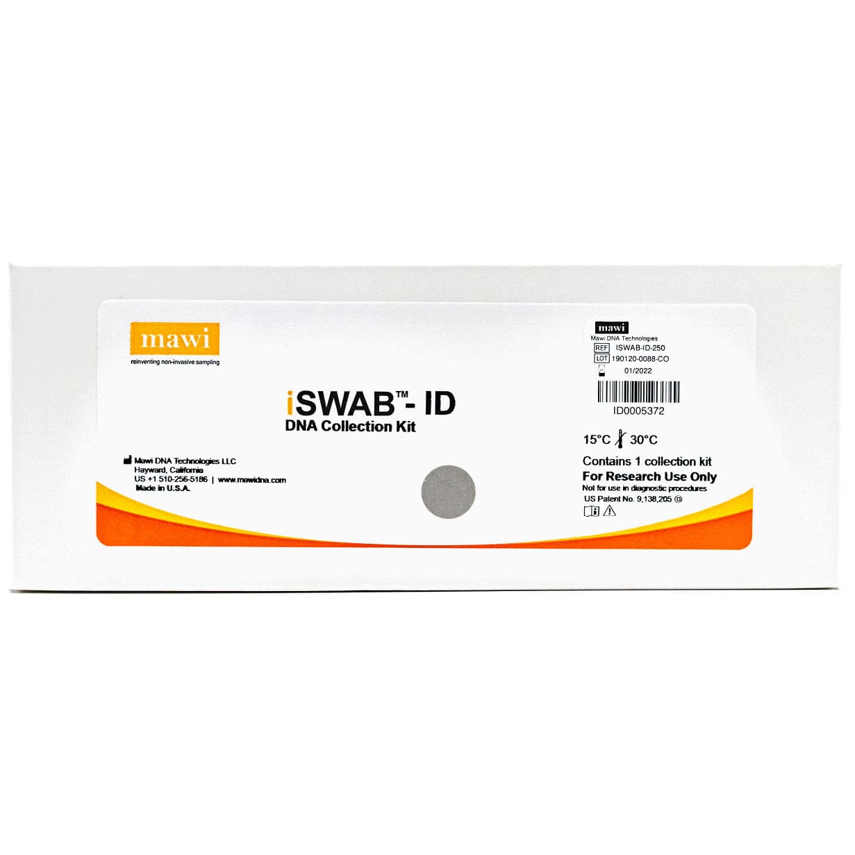 Kit De Coleta Para Dna Iswab Id Mawi Dna Technologies