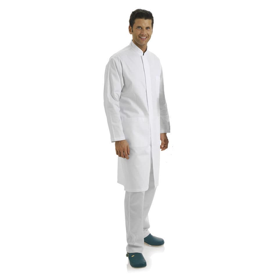 Jaleco Hospitalar India Eletta Professional Wear De Homem L S