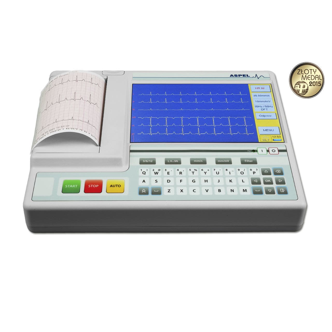 Eletrocardi Grafo Para Ecg Em Repouso Grey V Aspel Canal