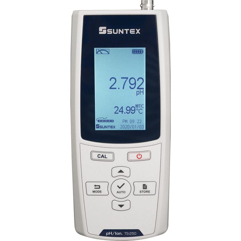 Laboratory pH meter TS250 Suntex Instruments portable / waterproof