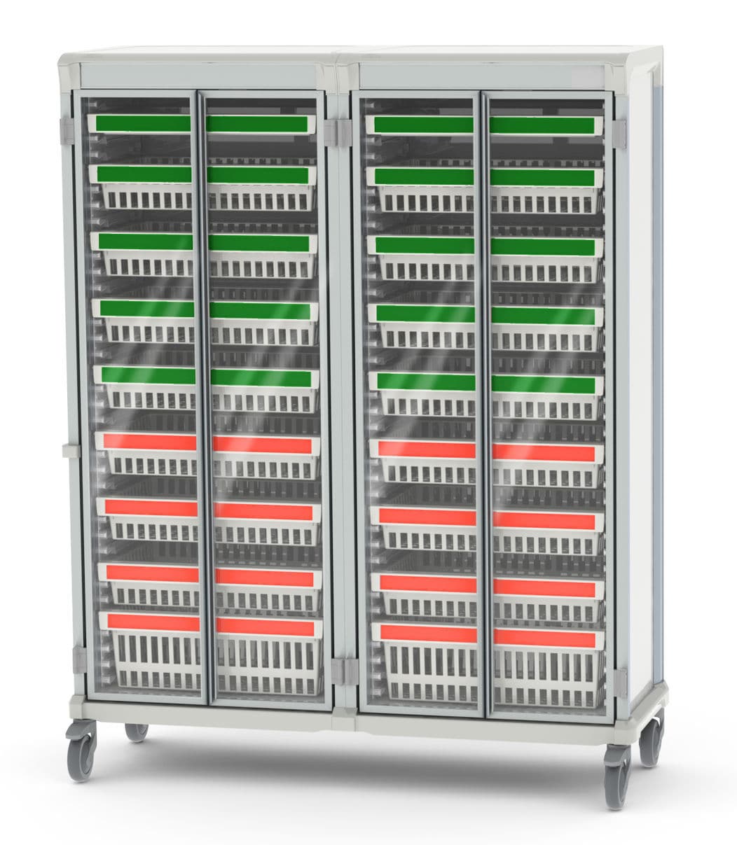 Medical device cart Pegasus Medical Concepts storage / aluminum