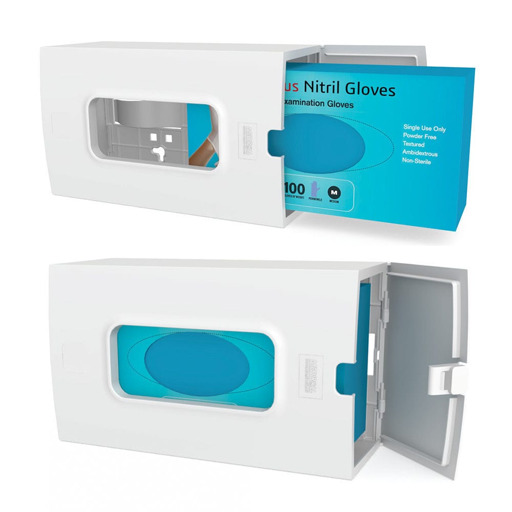 Glove dispenser TRGBHABS Pegasus Medical Concepts wallmounted