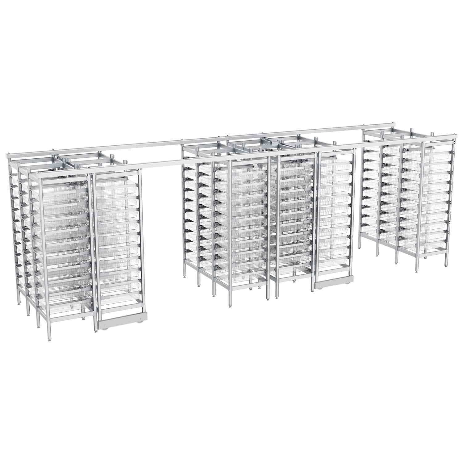 Modular shelving unit SALUS HIGH DENSITY + Pegasus Medical Concepts