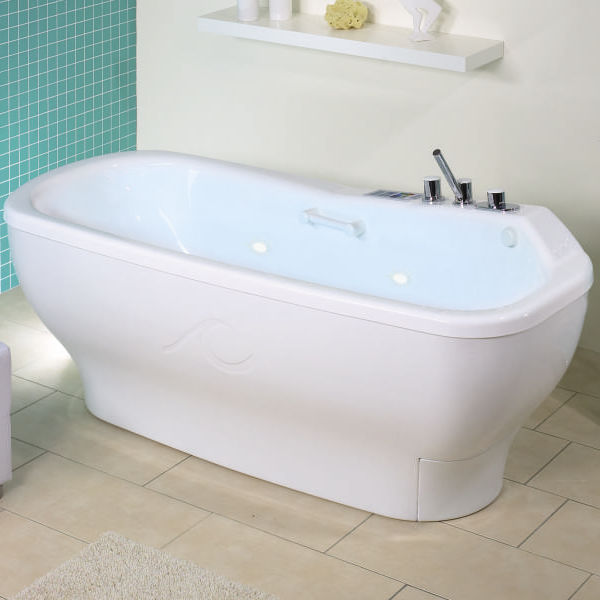 Hydromassage bathtub with chromotherapy lamps Vis à vis & SoleMio