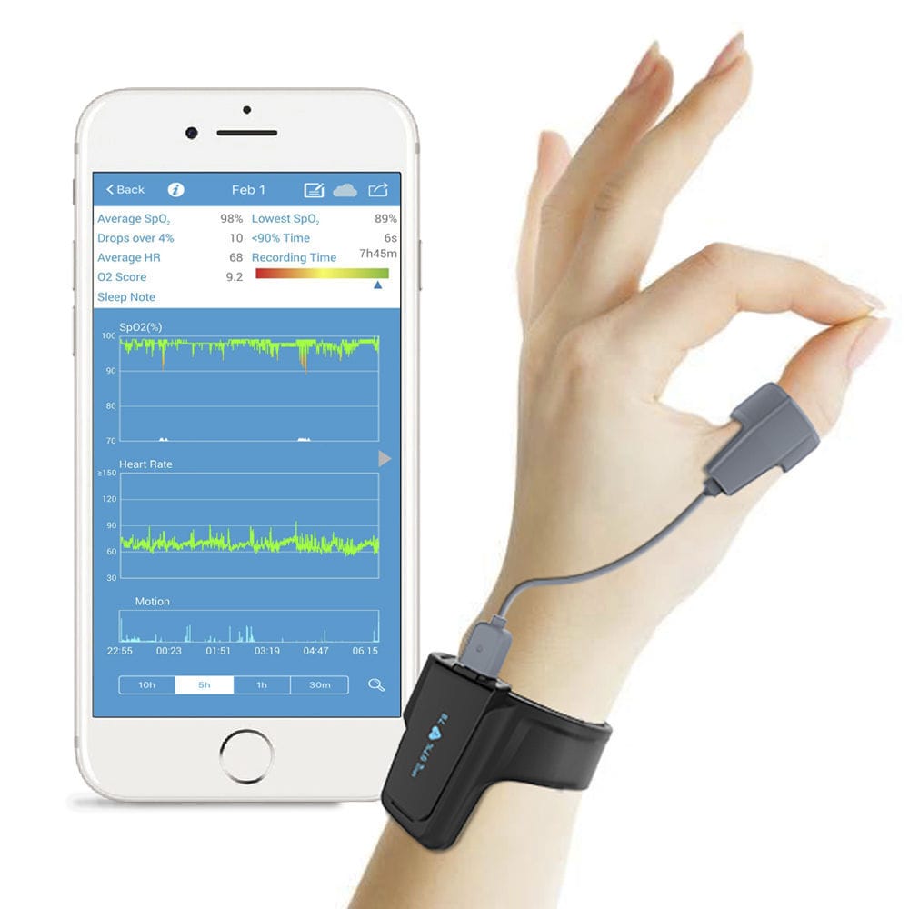 Wrist pulse oximeter Checkme O2 Viatom by Lepu wireless / for