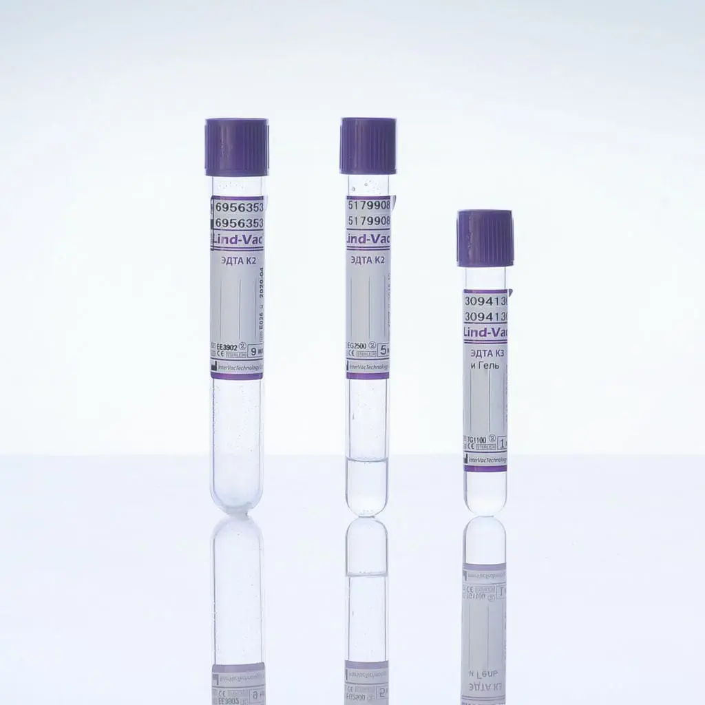 Blood Typing Collection Tube Lind Vac Te Series Ou Intervactechnology For Pcr Cylindrical Whole Blood