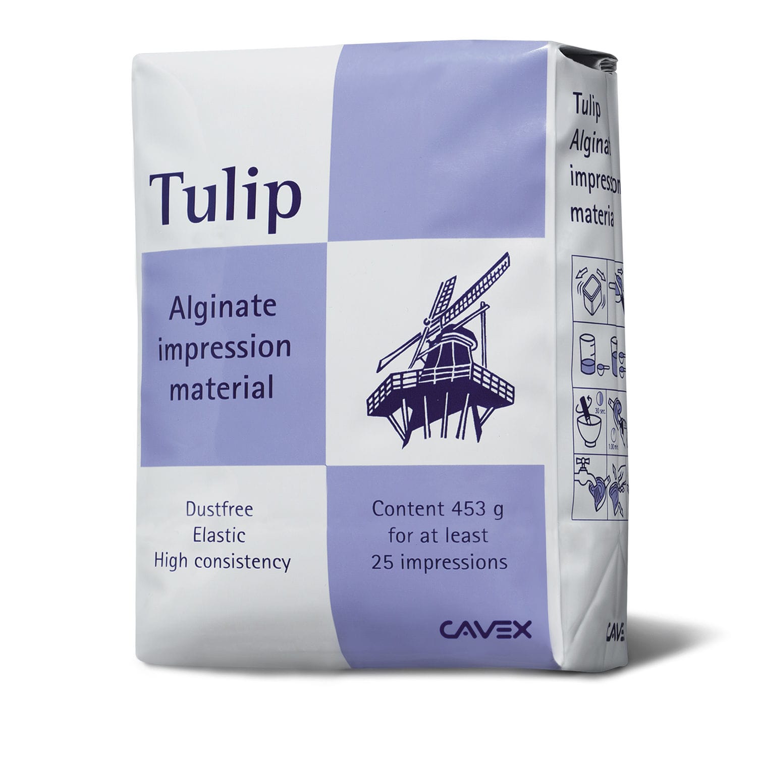 Alginate dental material Tulip Cavex for impression trays