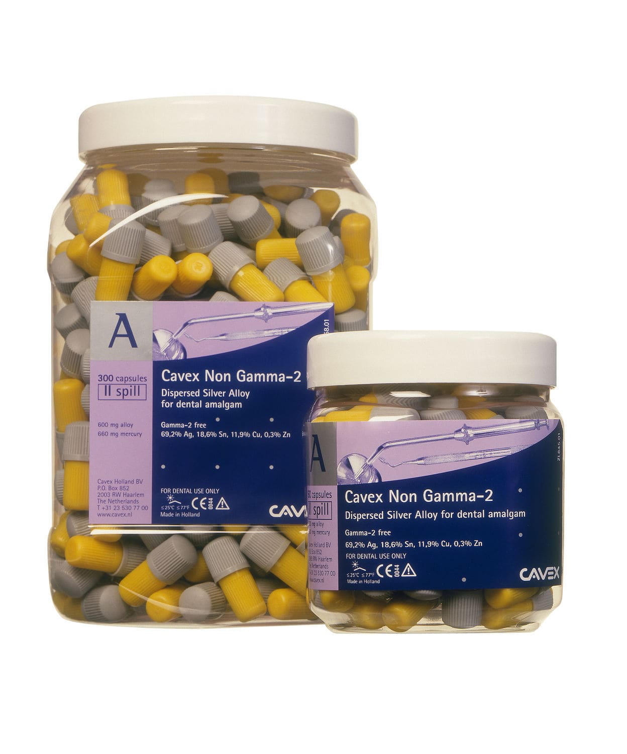 Amalgam dental material Non Gamma2 Cavex Holland BV for dental restorations / posterior teeth