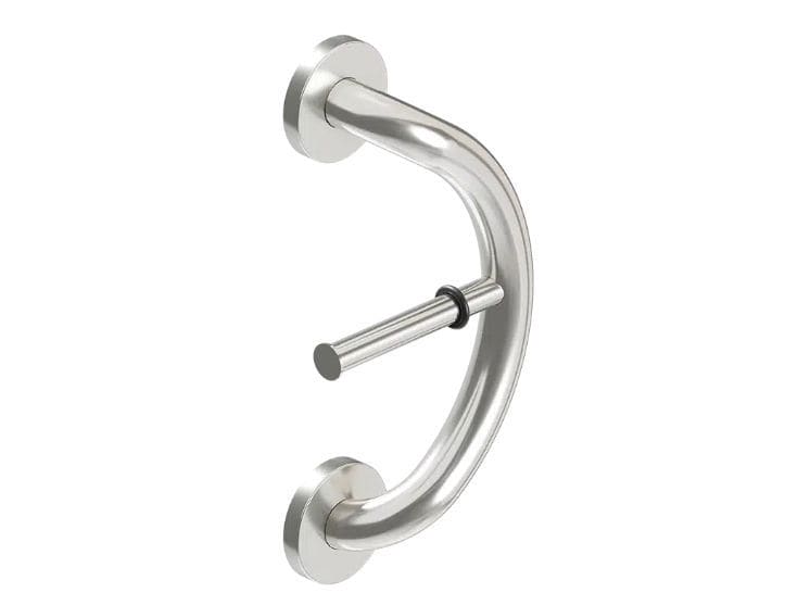 2-in-1 Decorative Grab Bar With Shelf, Plus Shampoo Shelf 19.5 Inch By HEALTHCRAFT, ADA Compliant, Bath And Shower Safety Handle, Wall Mounted Support...