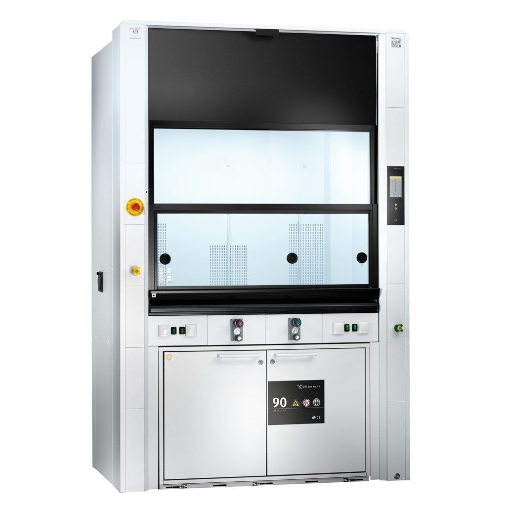 Laboratory fume cupboard EXPLORIS EcoPlus® Köttermann benchtop