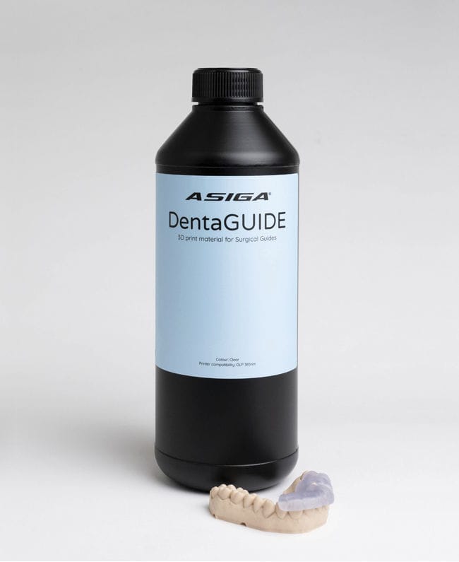 Resin dental material DentaGUIDE ASIGA for 3D printing / liquid