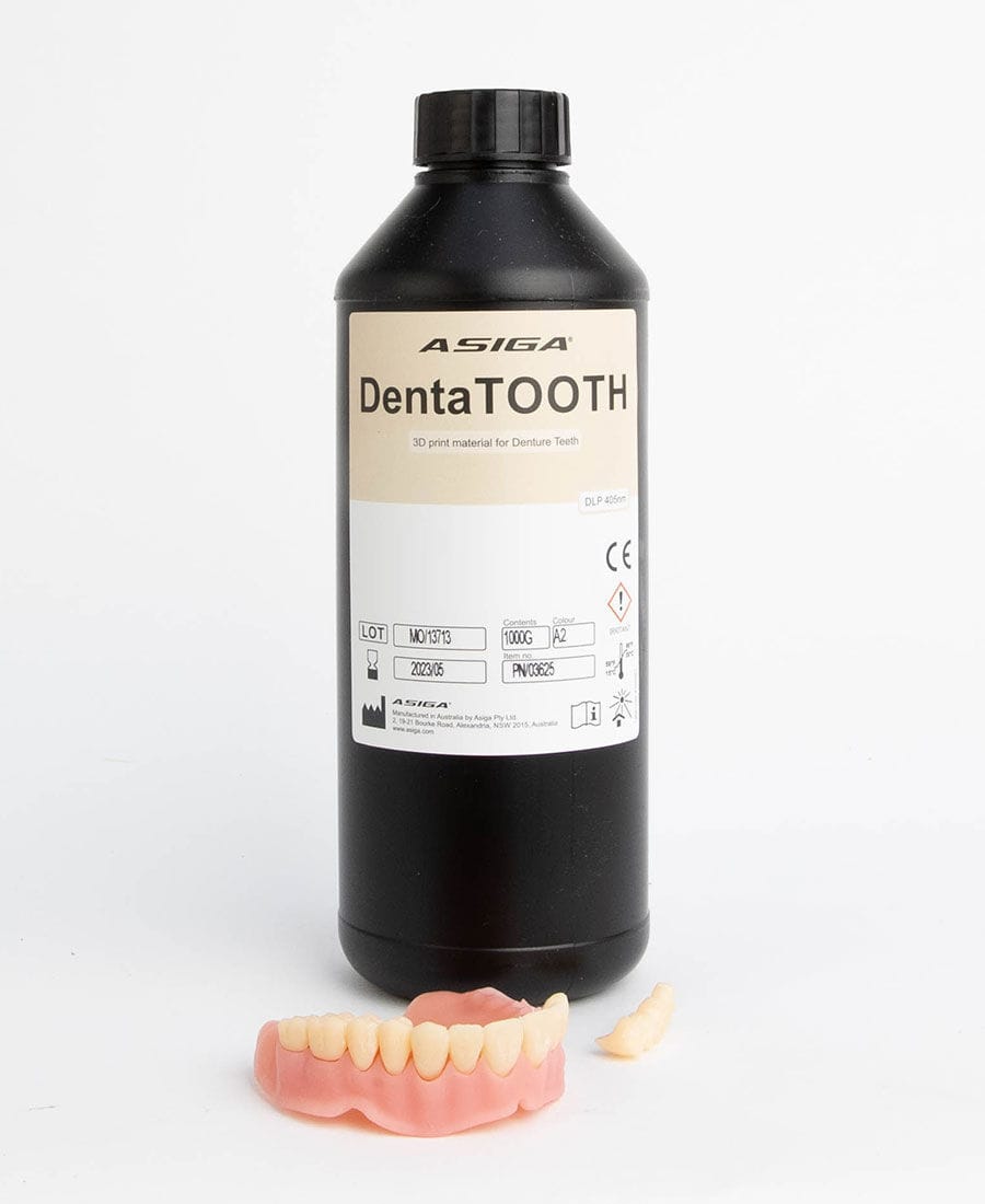 Resin dental material DentaTOOTH ASIGA for 3D printing / liquid
